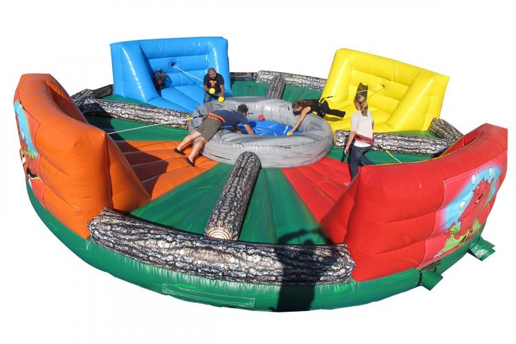 hippo chow down inflatable interactive game