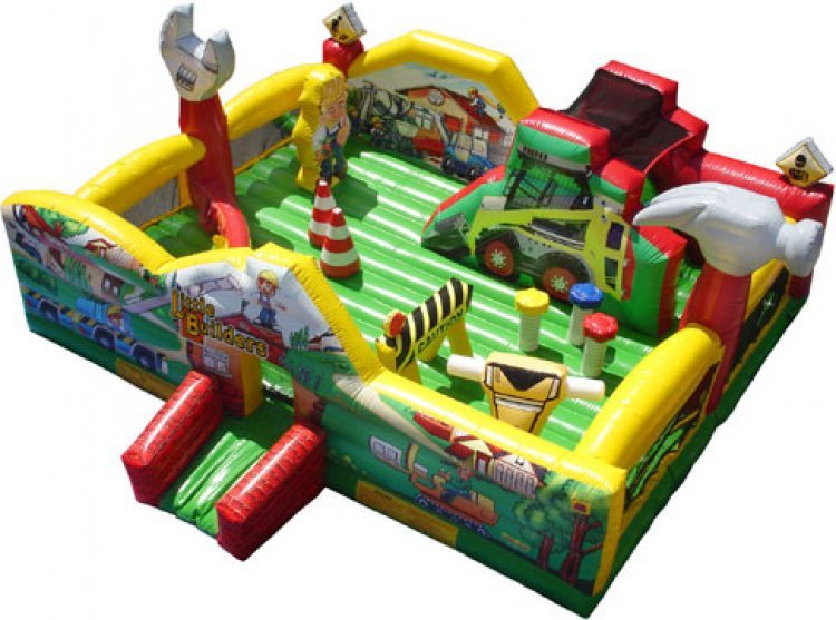 toddler inflatable playland with a mechanic theme