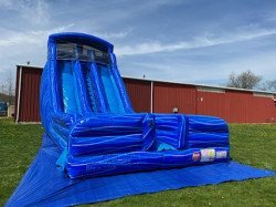 Front20of20Slide 1681527303 Blue Crush 24' Dual Wet/Dry Slide