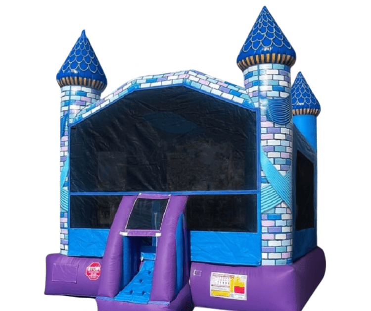 bounce house with optional pirate or princess banner in Norton, OH. - Game Craze Party & Event Rentals