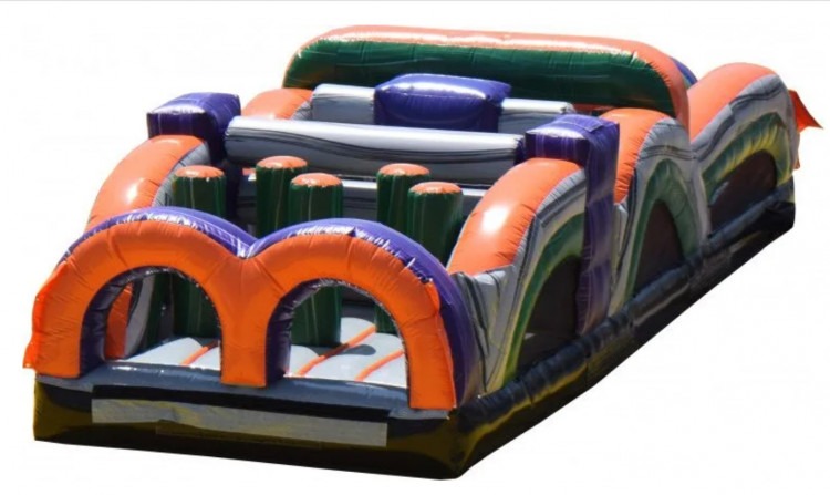 obstacle course with bumpers to run through in Norton, OH. - Game Craze Party & Event Rentals