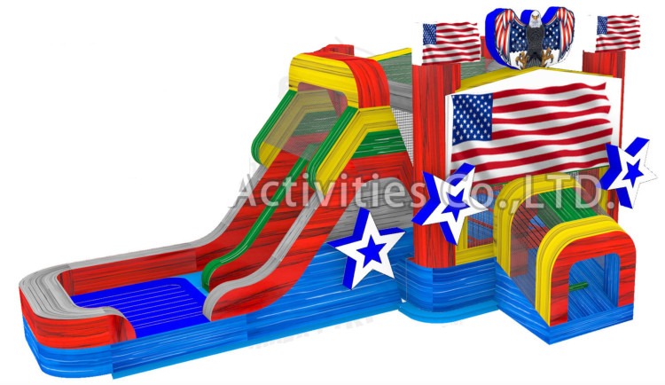 Stars and stripe bounce house for rent in Canton, Ohio