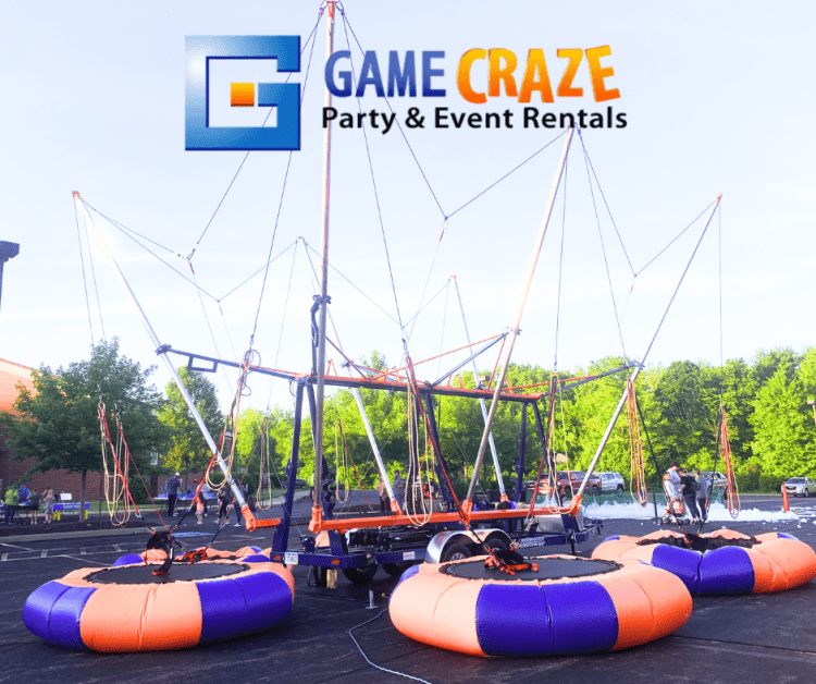 Eurobungee with Game Craze Party Logo in Norton, OH. - Game Craze Party & Event Rentals