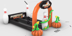 Inflatable Pumpkin Bowling Game