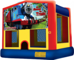 all aboard train mod 459568726 2 Deluxe Themed Bounce House Combo