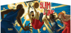 basketball20art20panel 434873589 2 Deluxe Themed Bounce House Combo