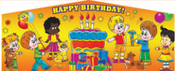 happy20birthday20art20panel 105934173 2 Deluxe Themed Bounce House Combo