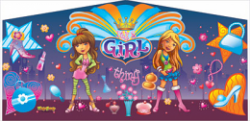 its20a20girl20thing20art20panel 691513324 2 Deluxe Themed Bounce House Combo