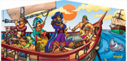 pirate20art20panel 73633153 2 Deluxe Themed Bounce House Combo