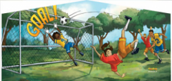 soccer20art20panel 621968115 2 Deluxe Themed Bounce House Combo