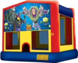 toystorybuzz2a 163511270 2 Deluxe Themed Bounce House Combo